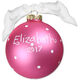Pink Whale Glass Christmas Ornament Image 2 of 3